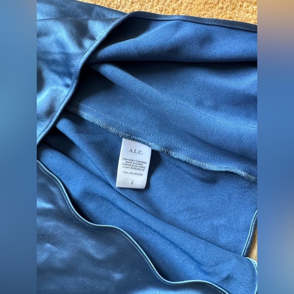 NWT A.L.C. Jasmine Midi Satin Dress - Picture 11 of 14